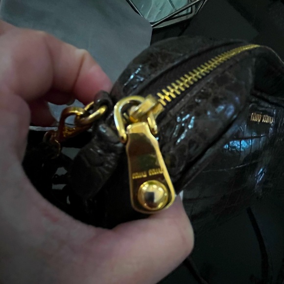 Miu Miu Shoulder Bag Crocodile leather - Picture 6 of 15